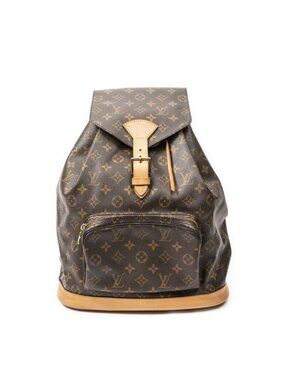 Louis Vuitton Montsouris Brown Monogram Canvas Shoulder Bag